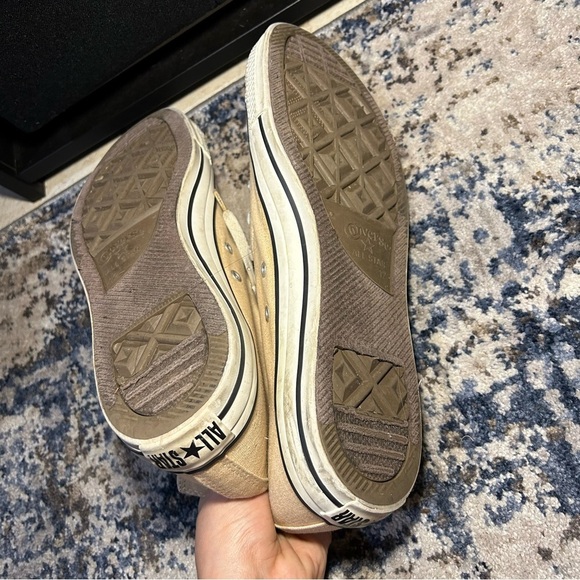 Converse All Star Chuck Taylor M12 Cream High Top Canvas Sneakers Size 12 Men’s - Picture 10 of 12